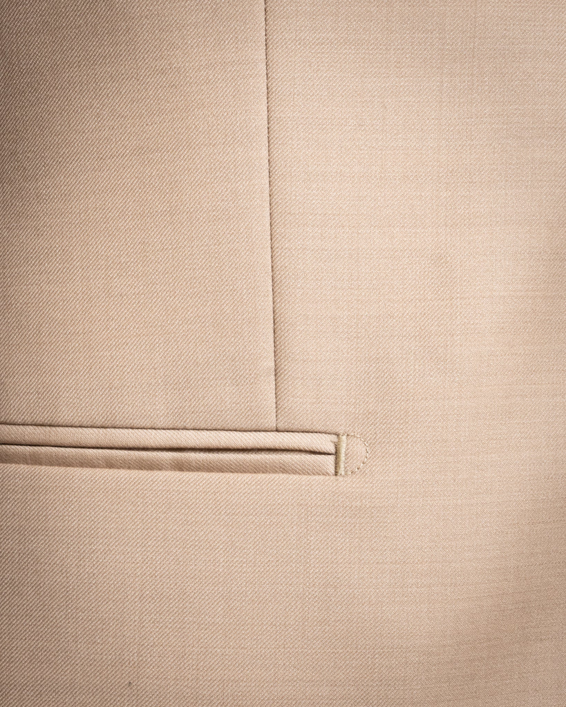 Giotto Beige Biscuit suit with Vest