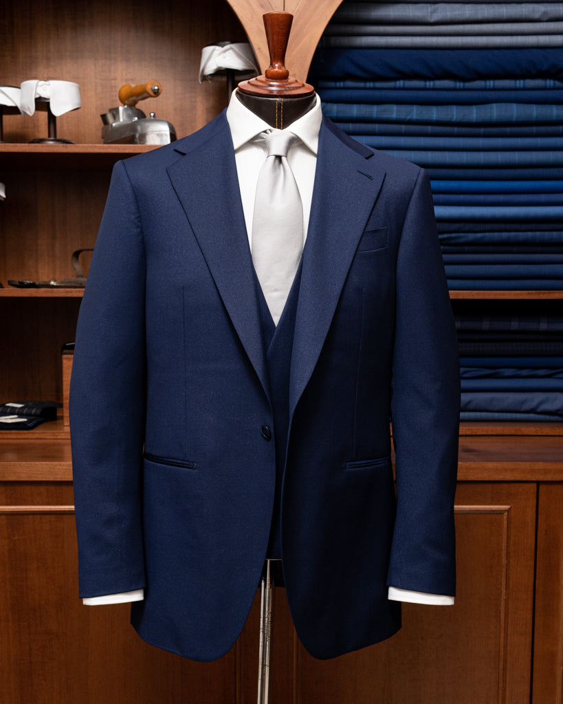 Giotto Blue Stardust suit with Vest