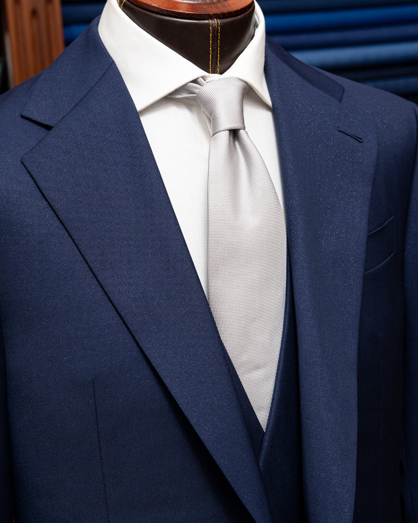 Giotto Blue Stardust suit with Vest