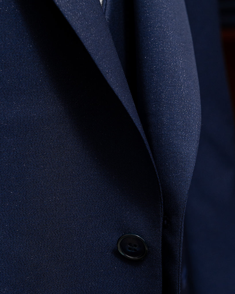 Giotto Blue Stardust suit with Vest