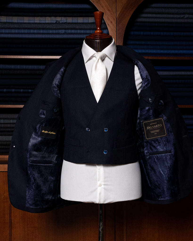 Abito Giotto Blu Scuro con Gilet
