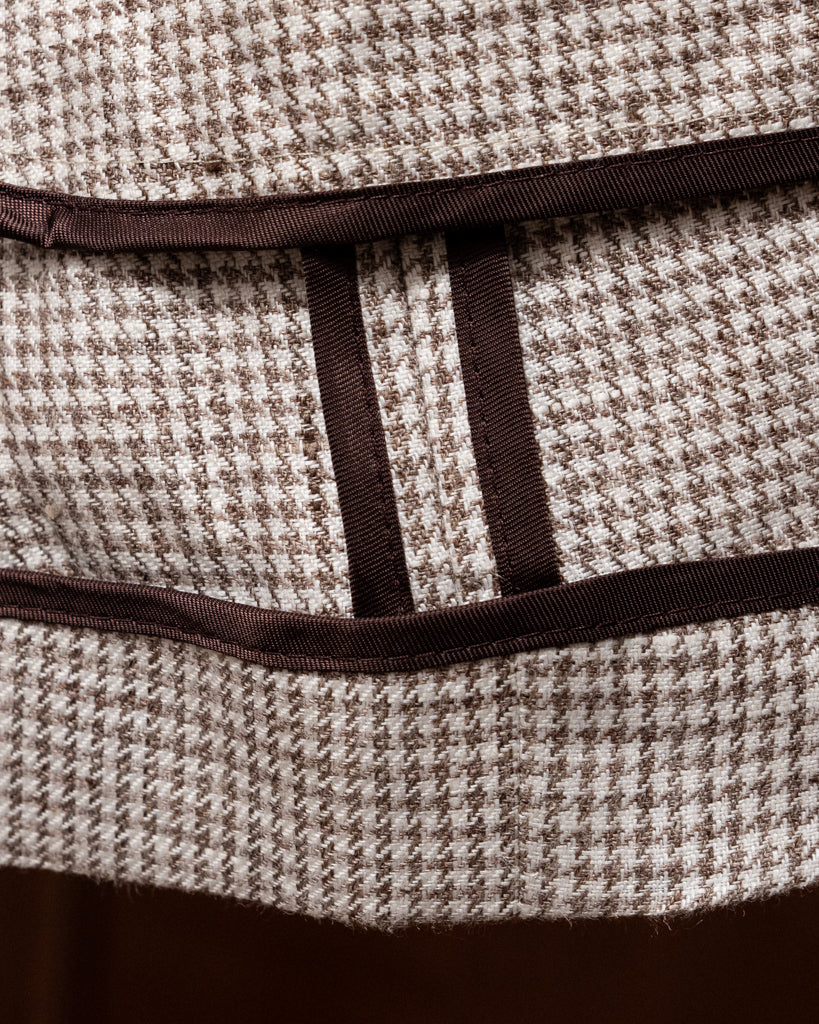 Abito Giotto Pied de Poule Marrone con Gilet