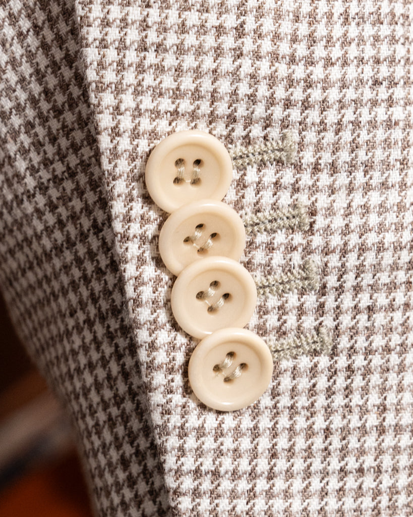 Abito Giotto Pied de Poule Marrone con Gilet