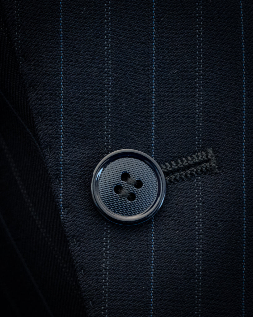 Giotto 3 Piece Dark Blue Pinstripe Suit