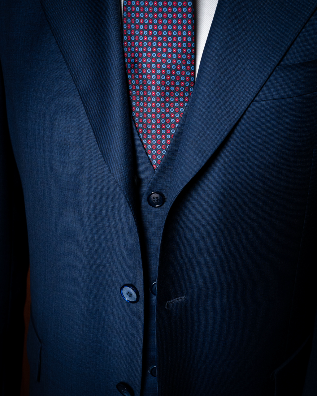 Giotto Light Blue Suit With Vest