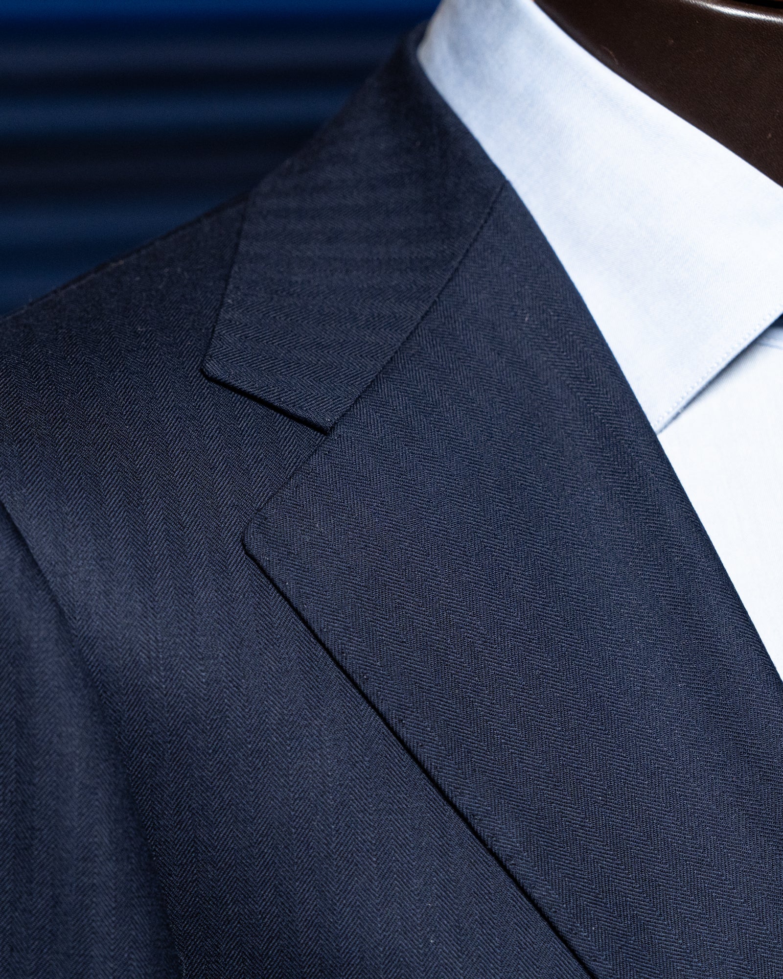 Giotto Herringbone Light Blue Suit