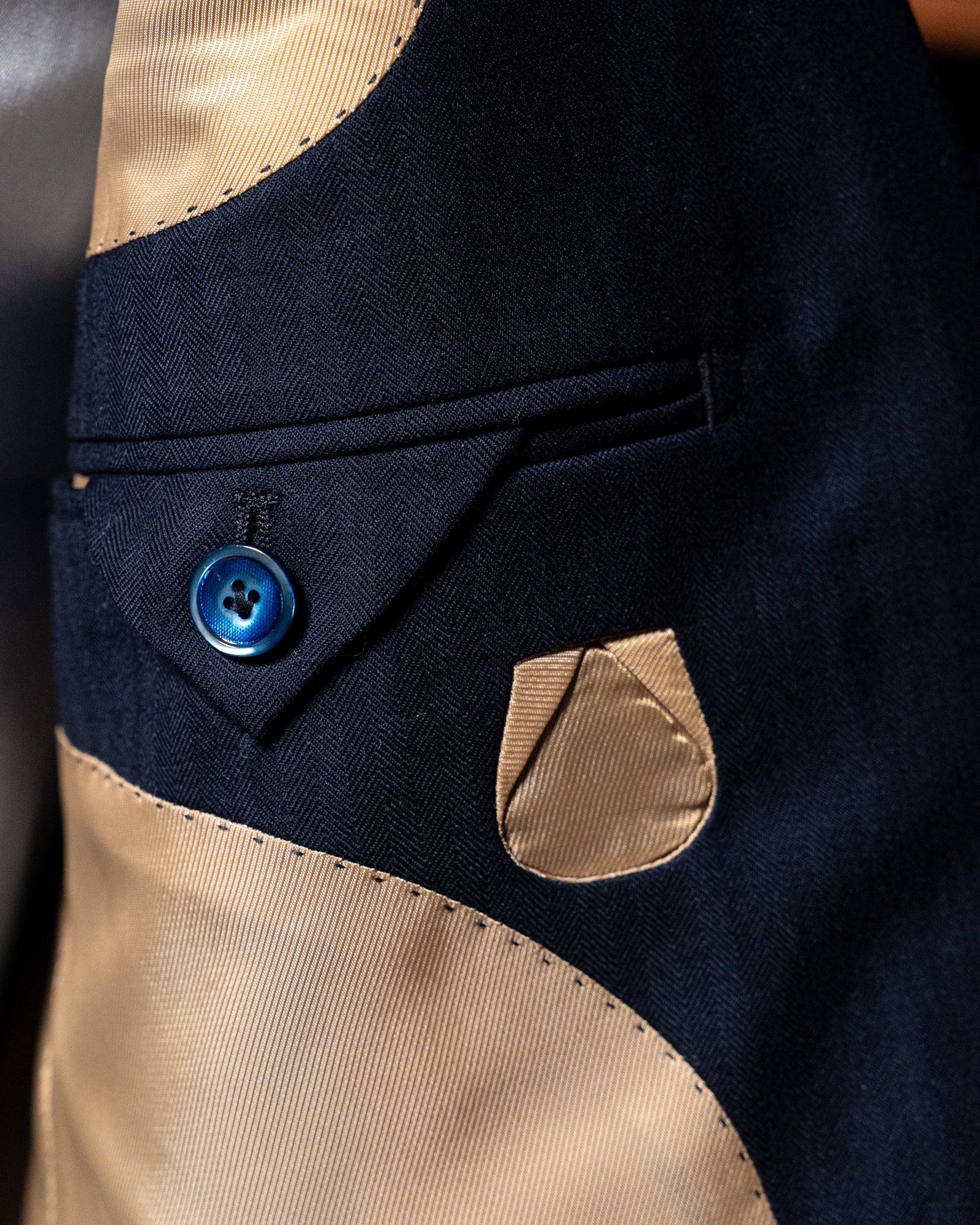 Giotto Herringbone Light Blue Suit