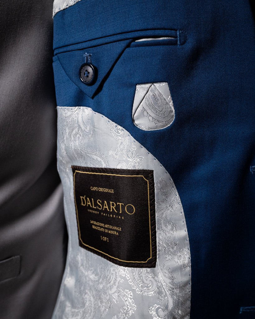 Giotto Blue Avio suit with Vest