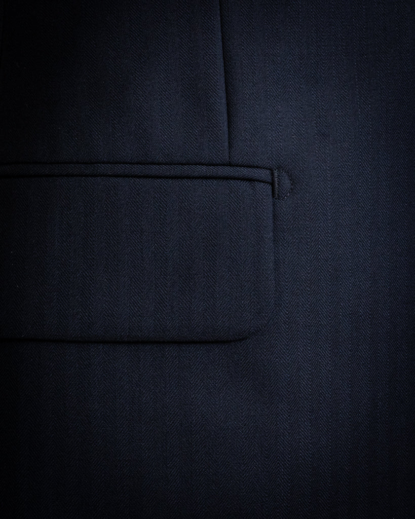 Giotto Light Blue Herringbone Suit