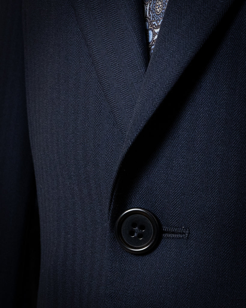 Giotto Light Blue Herringbone Suit