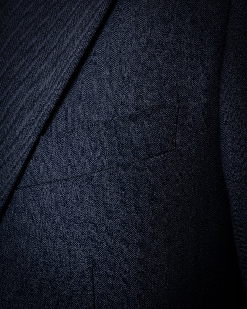 Giotto Light Blue Herringbone Suit