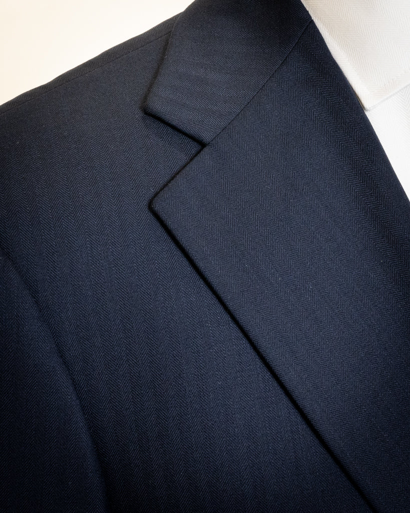 Giotto Light Blue Herringbone Suit