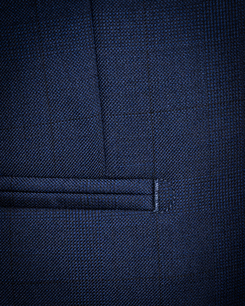 Giotto Blue Glencheck Suit with Vest