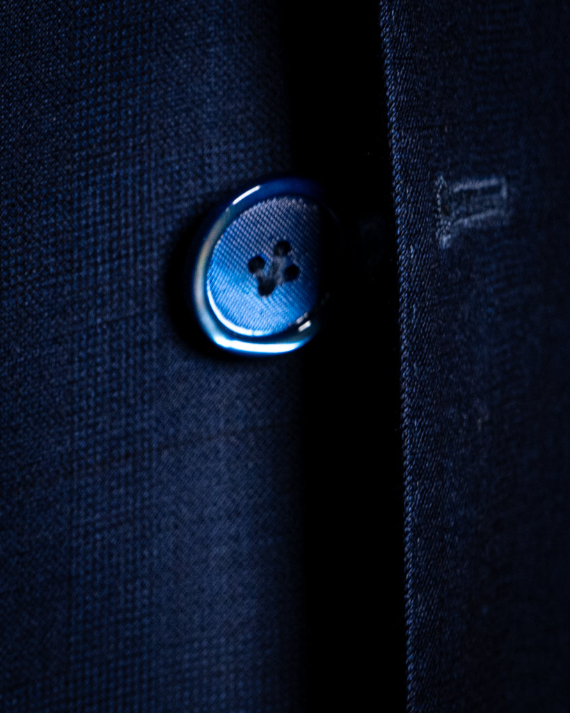 Giotto Blue Glencheck Suit with Vest