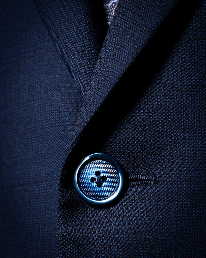 Giotto Blue suit with Micro Checks