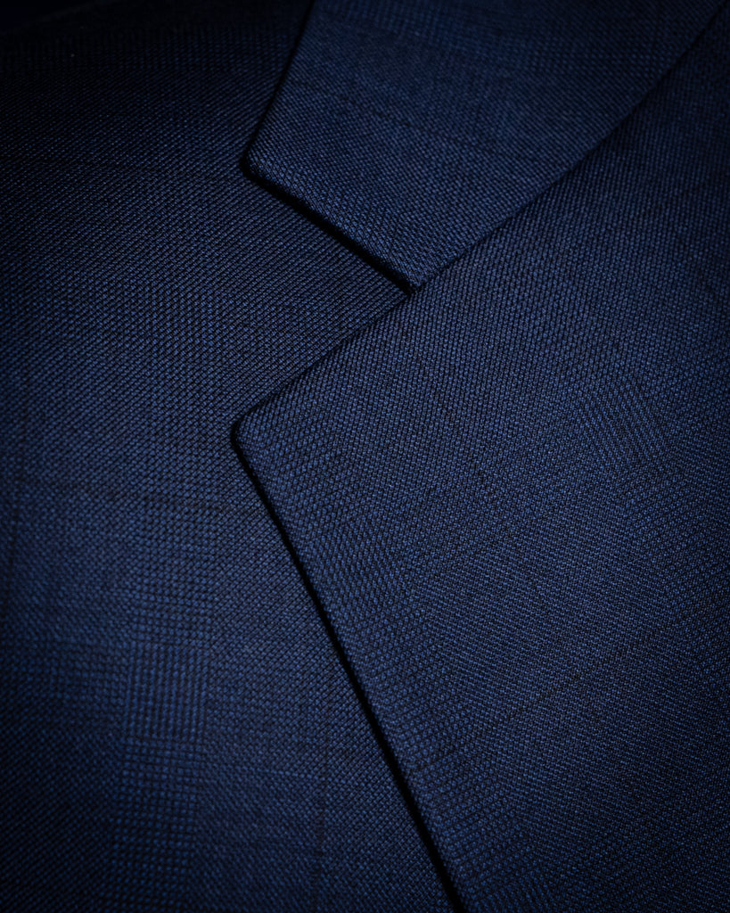 Abito Giotto Blu con Micro Quadri