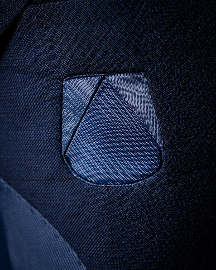 Abito Giotto Blu con Micro Quadri