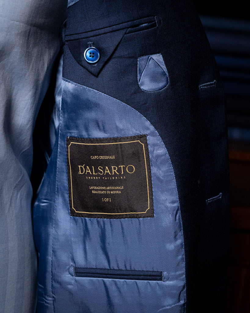 Giotto Blue suit with Micro Checks