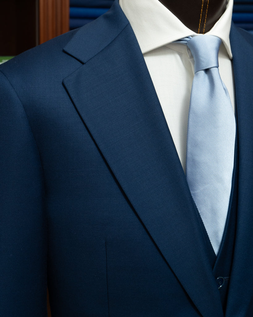 Bright Blue Giotto Suit with Vest