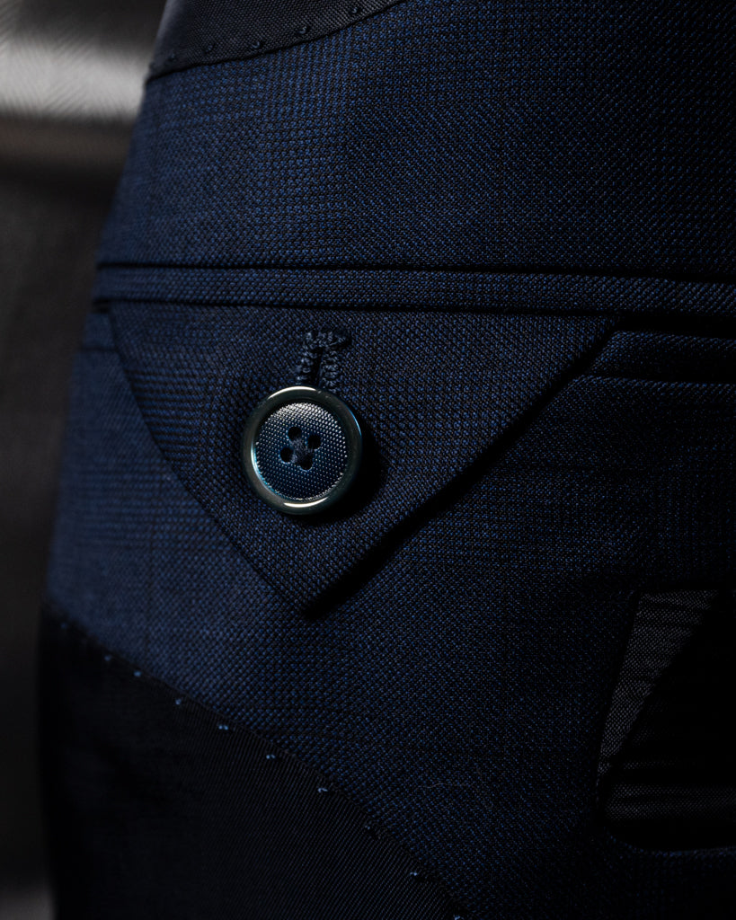 Giotto Peacock Blue Prince of Wales Suit