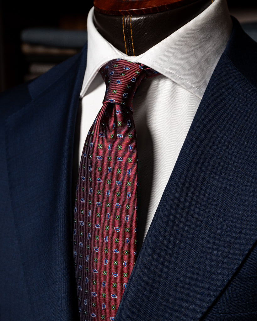 Giotto Peacock Blue Prince of Wales Suit