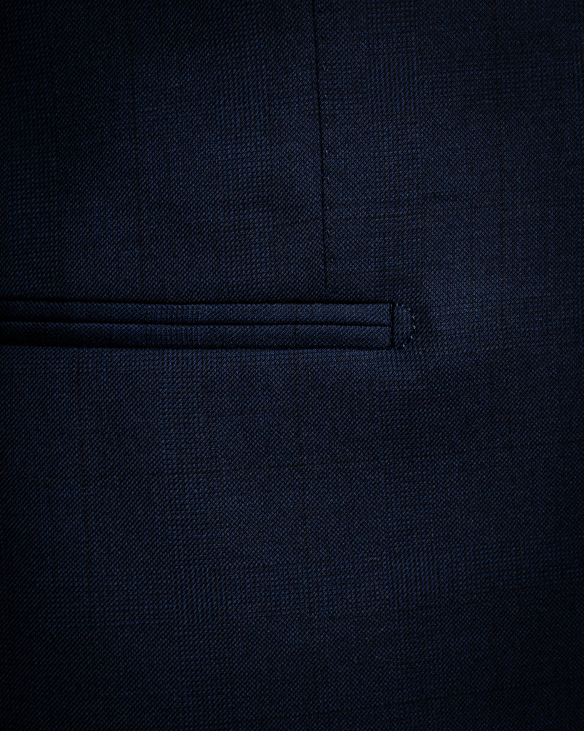 Giotto Peacock Blue Prince of Wales Suit