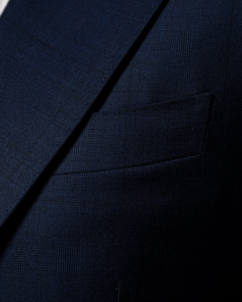 Giotto Peacock Blue Prince of Wales Suit