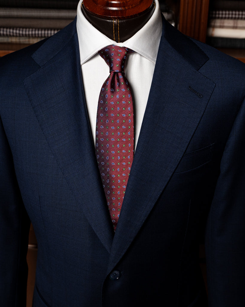 Giotto Peacock Blue Prince of Wales Suit