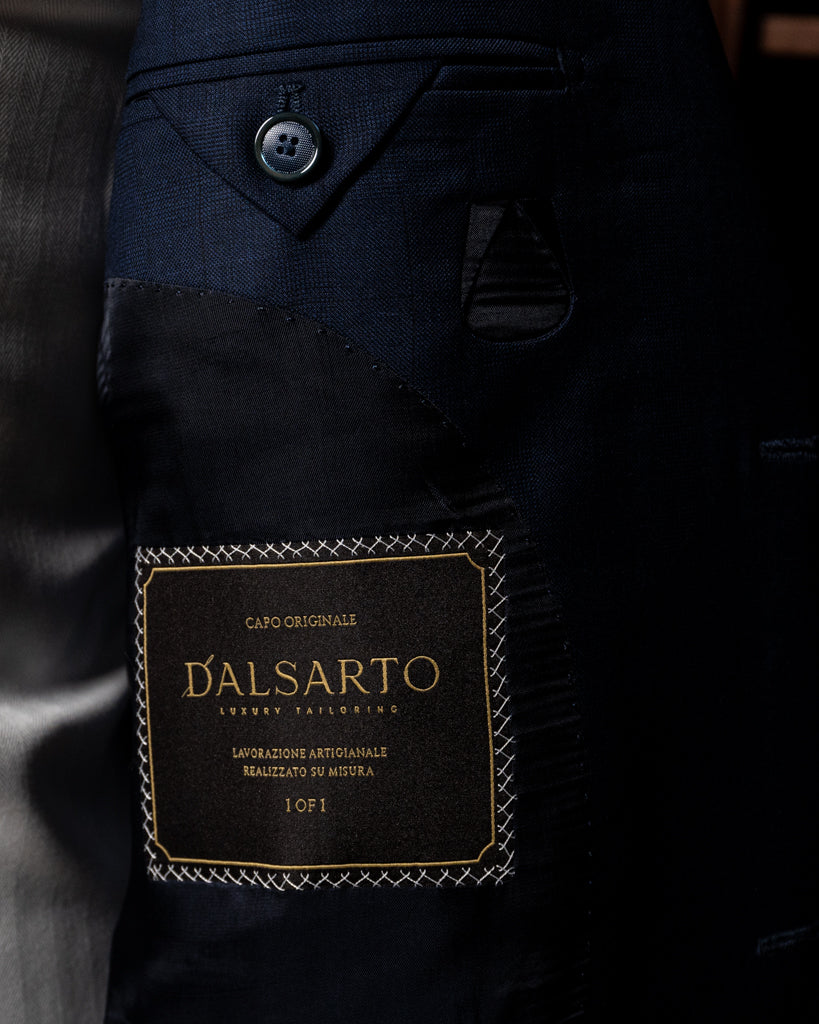 Giotto Peacock Blue Prince of Wales Suit