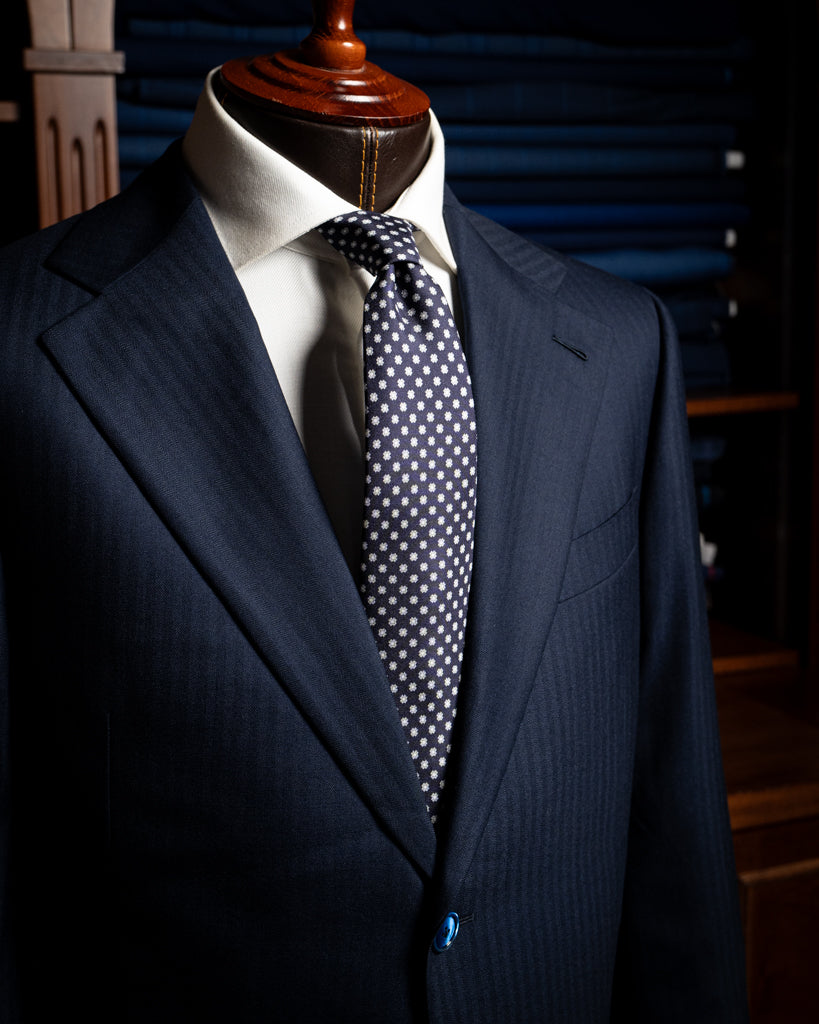 Abito Giotto Blu Scuro Spinato