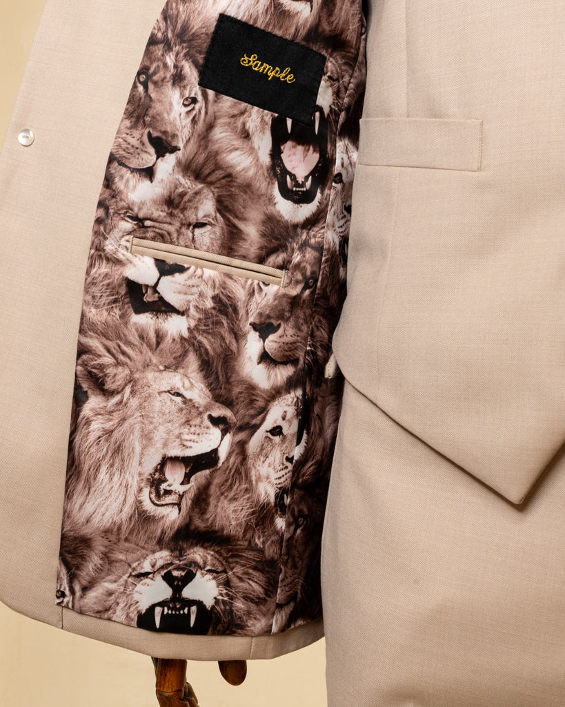 Giotto Beige Biscuit suit with Vest