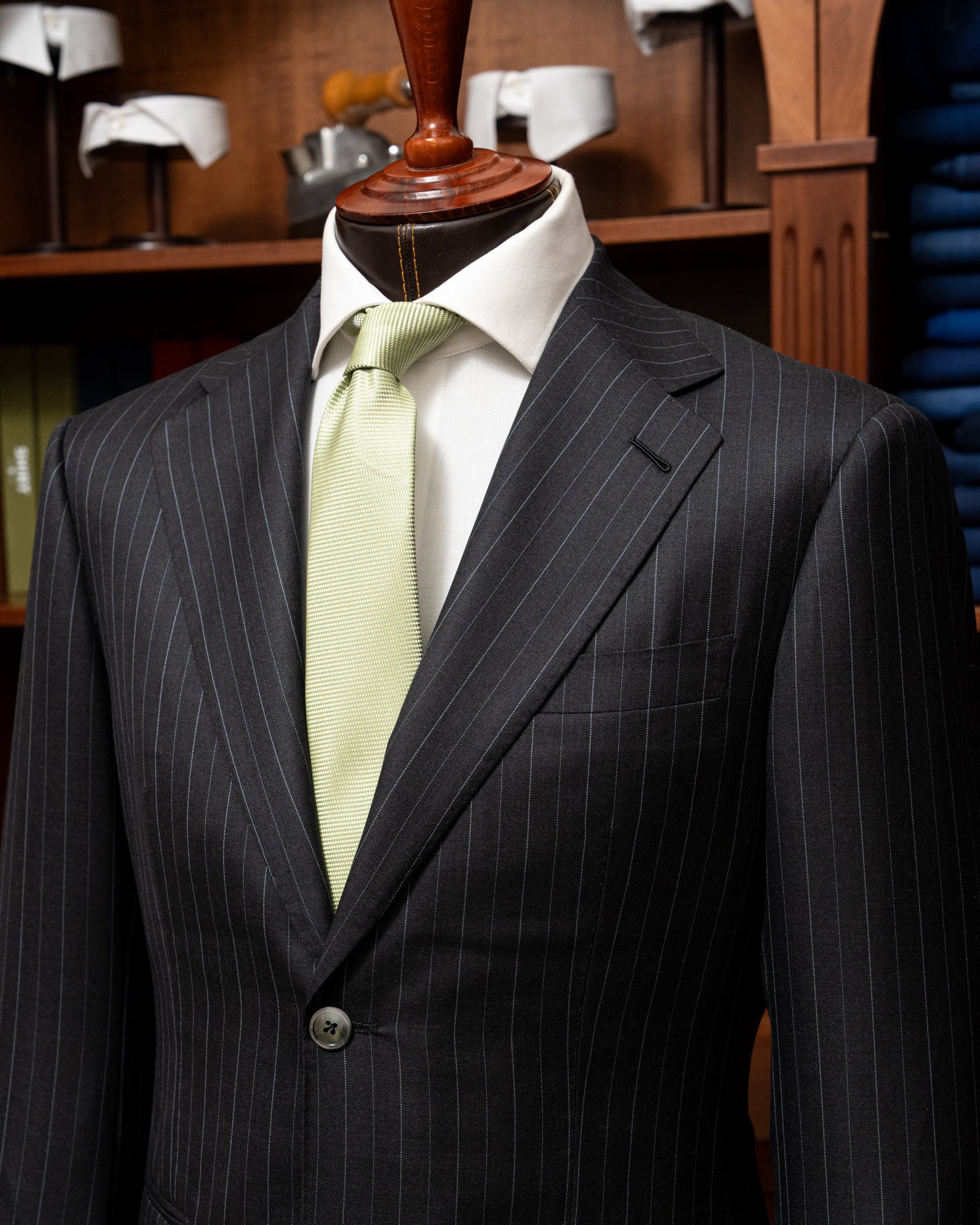 Dark Pinstripe Giotto Suit