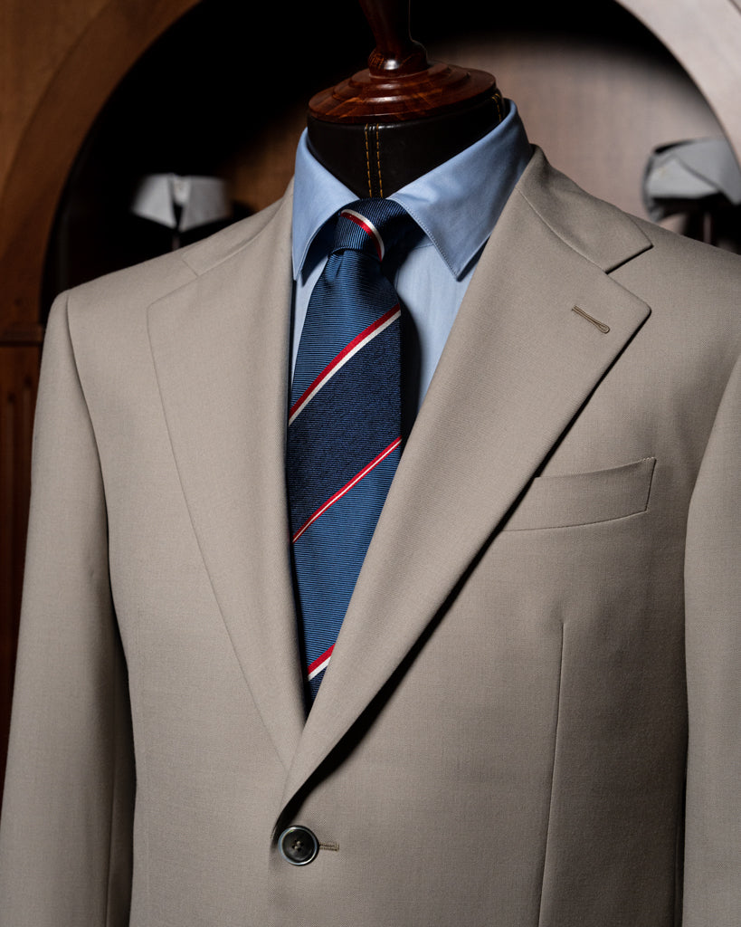 Beige Giotto Suit with Vest