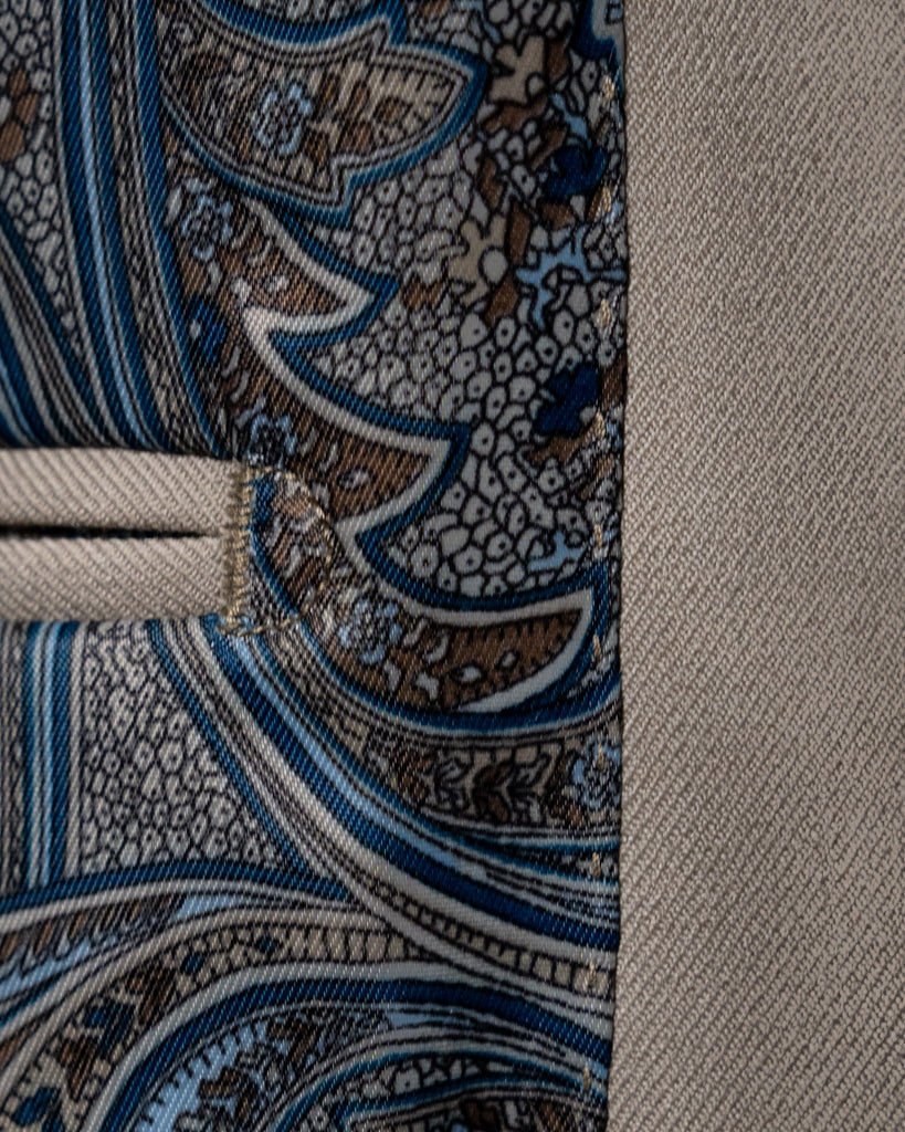 Beige Giotto Suit with Vest