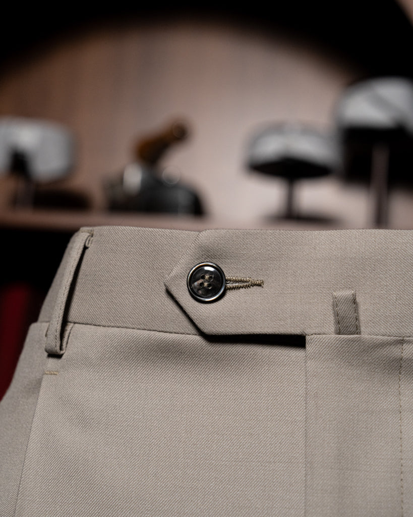 Beige Giotto Suit with Vest