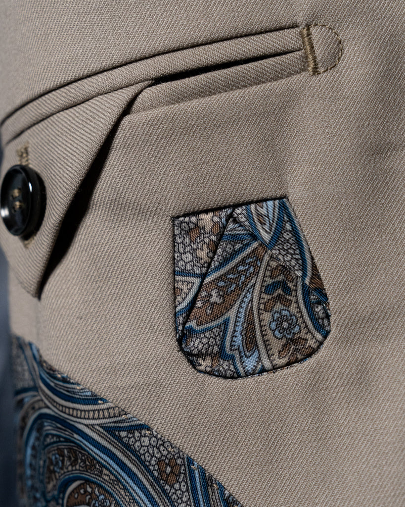 Beige Giotto Suit with Vest