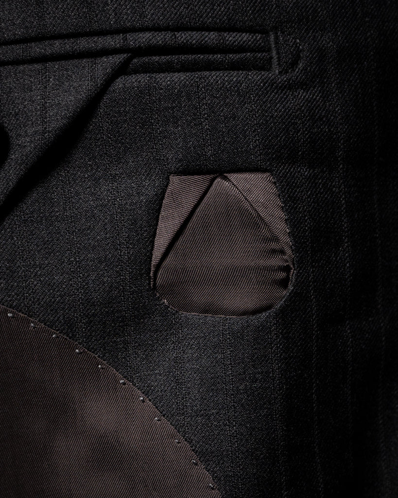Giotto Gray Herringbone Wide Suit