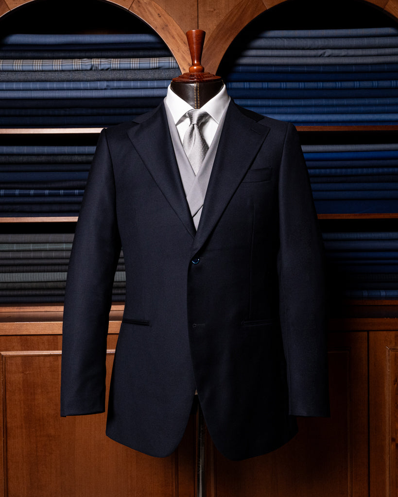 Dark Blue Giotto Suit with Vest
