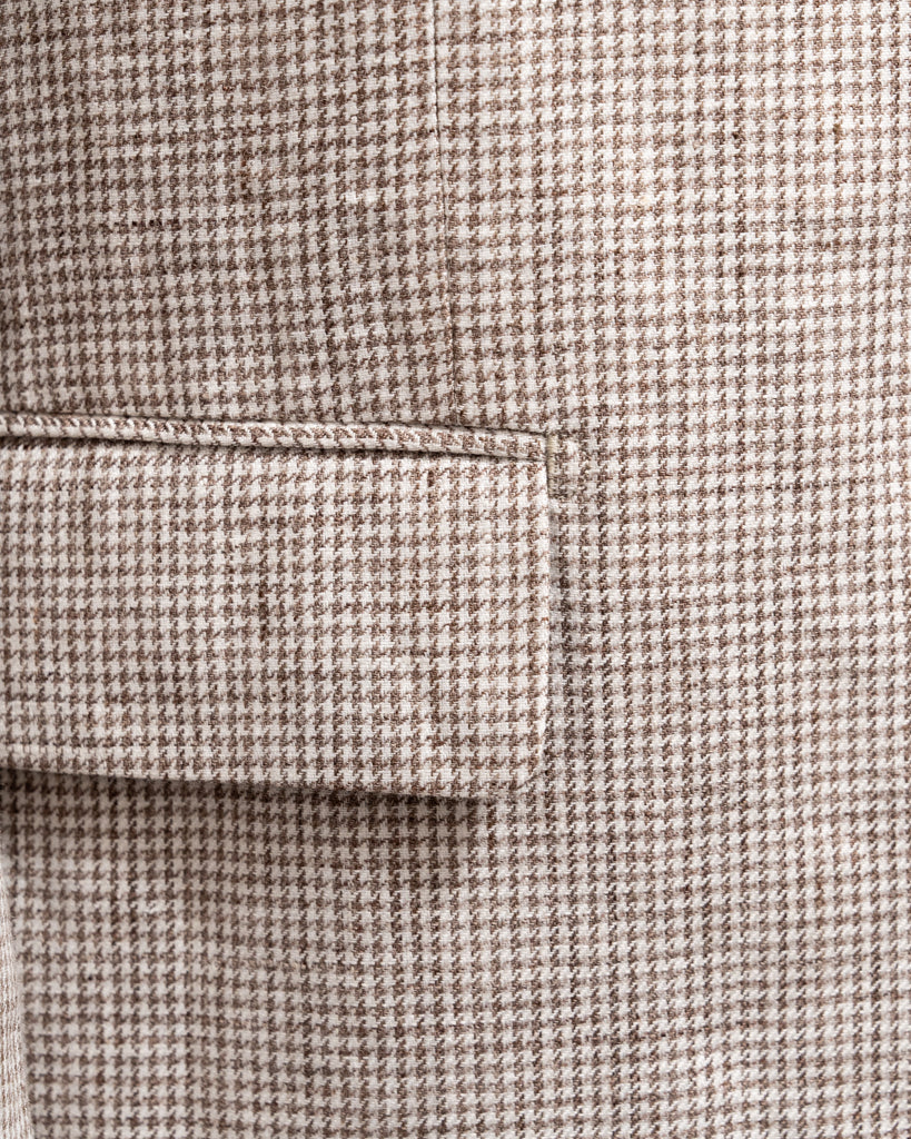 Abito Giotto Pied de Poule Caffè con Gilet