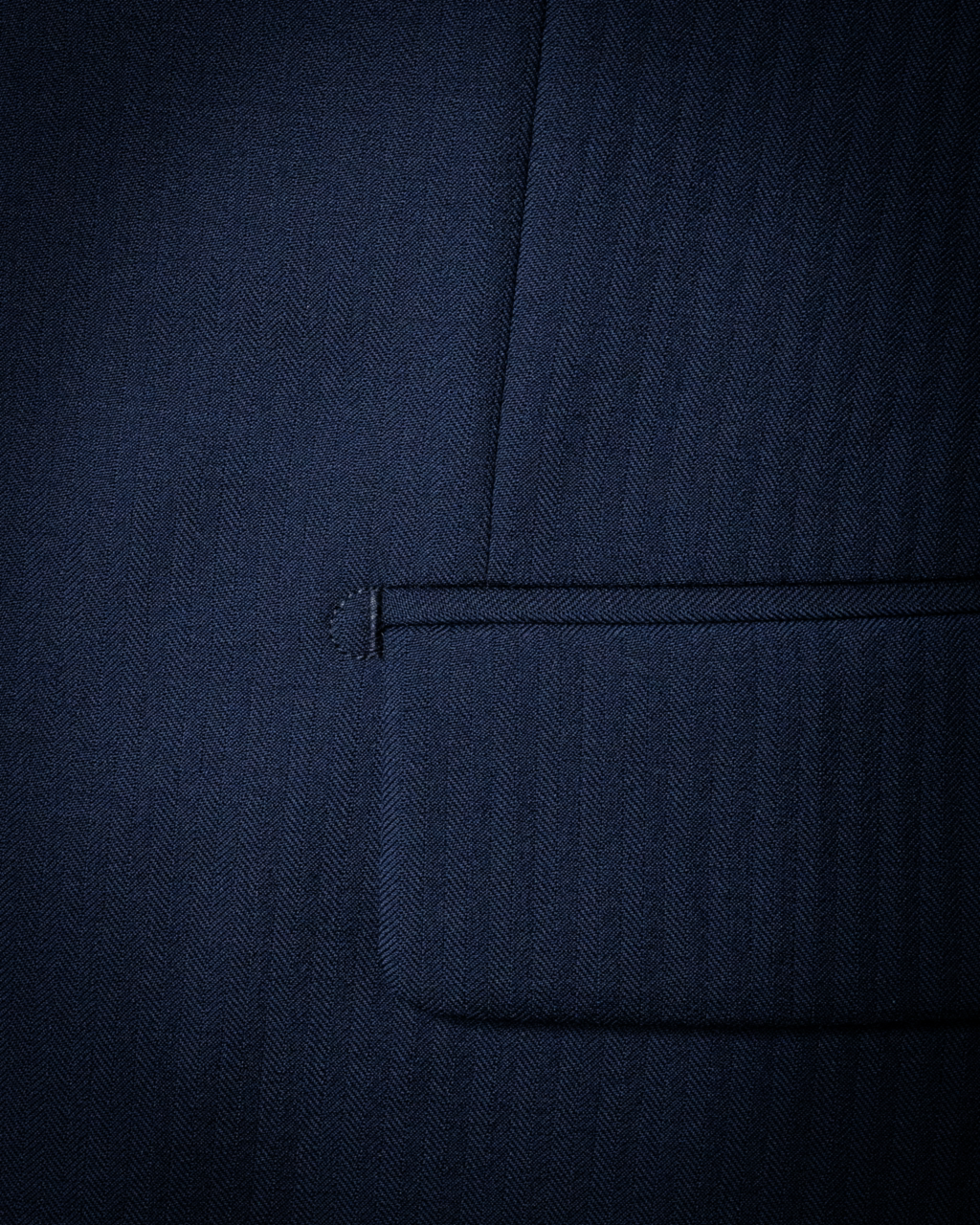 Giotto Blue Herringbone Suit with Vest