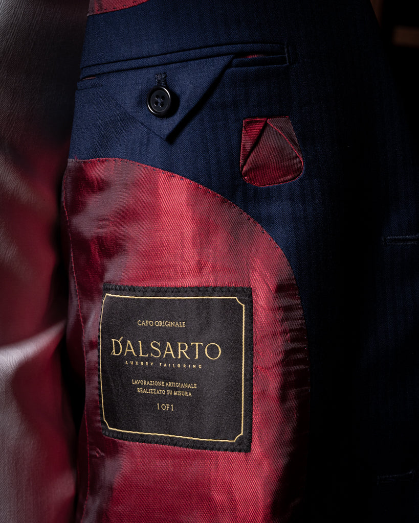 Abito Giotto Spinato Blu Navy