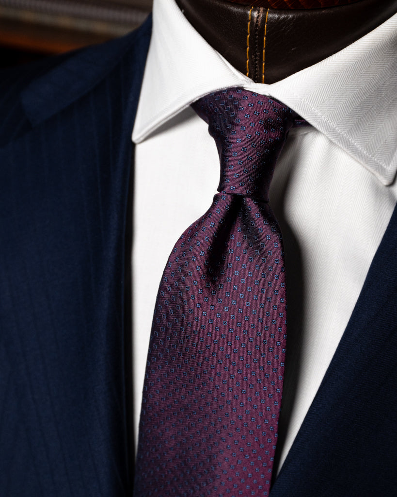 Giotto Herringbone Tone on Tone Peacock Blue Suit