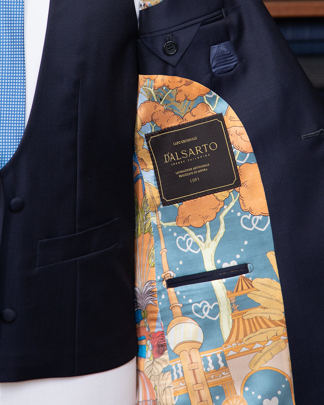 Abito Modernico Blu Dalsarto con Gilet