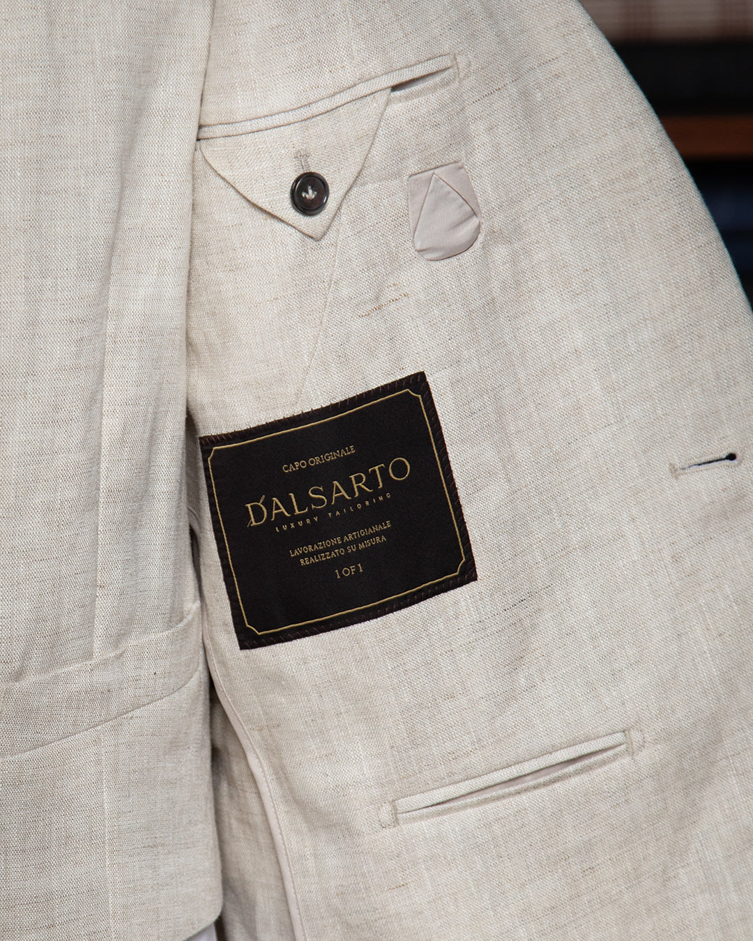 Abito Modernico Lino Avorio con Gilet