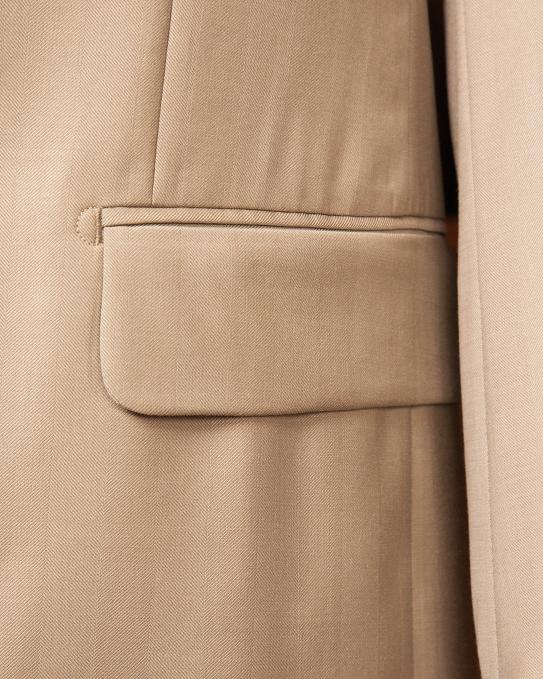 Abito Perugino Beige Spinato Sfoderato