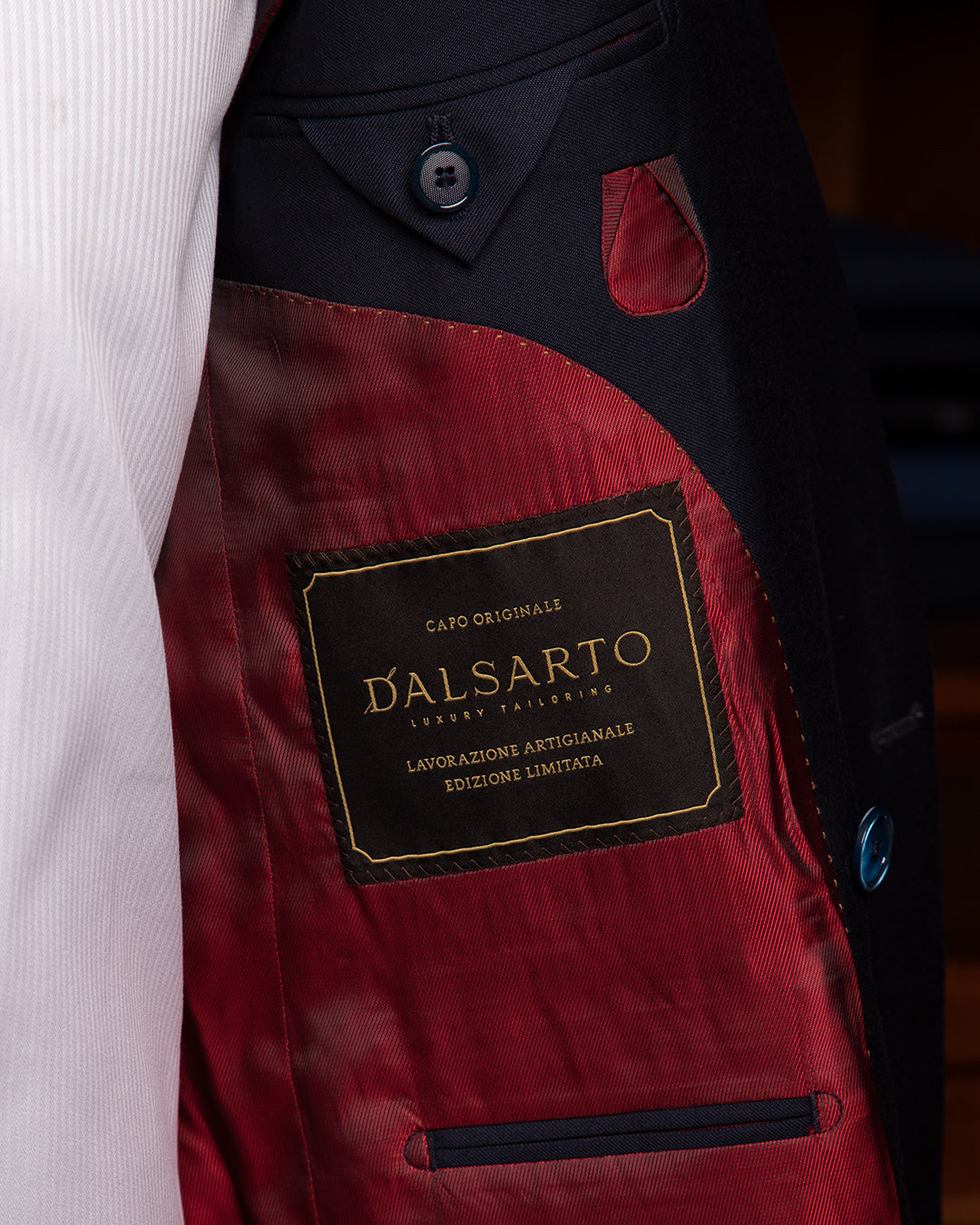 Perugino Double-Breasted Medium Blue Suit