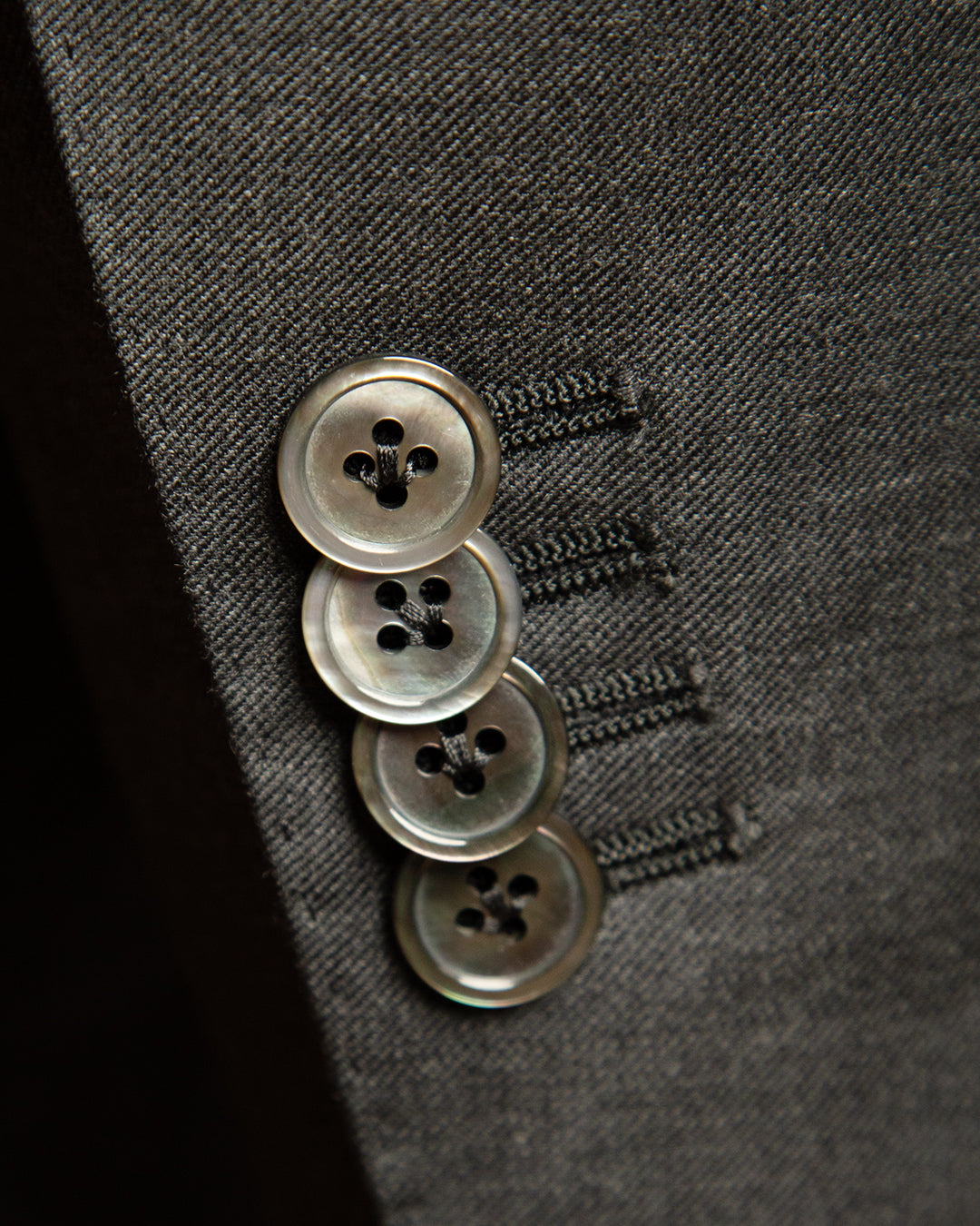 Perugino Double-Breasted Grey Wool Suit