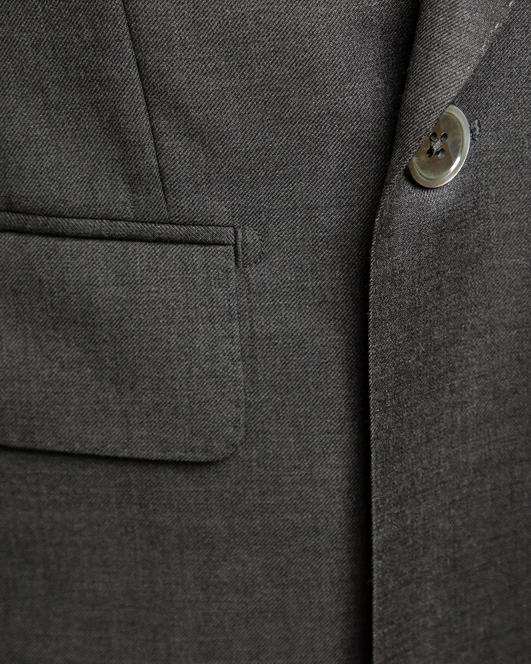 Perugino Double-Breasted Grey Wool Suit