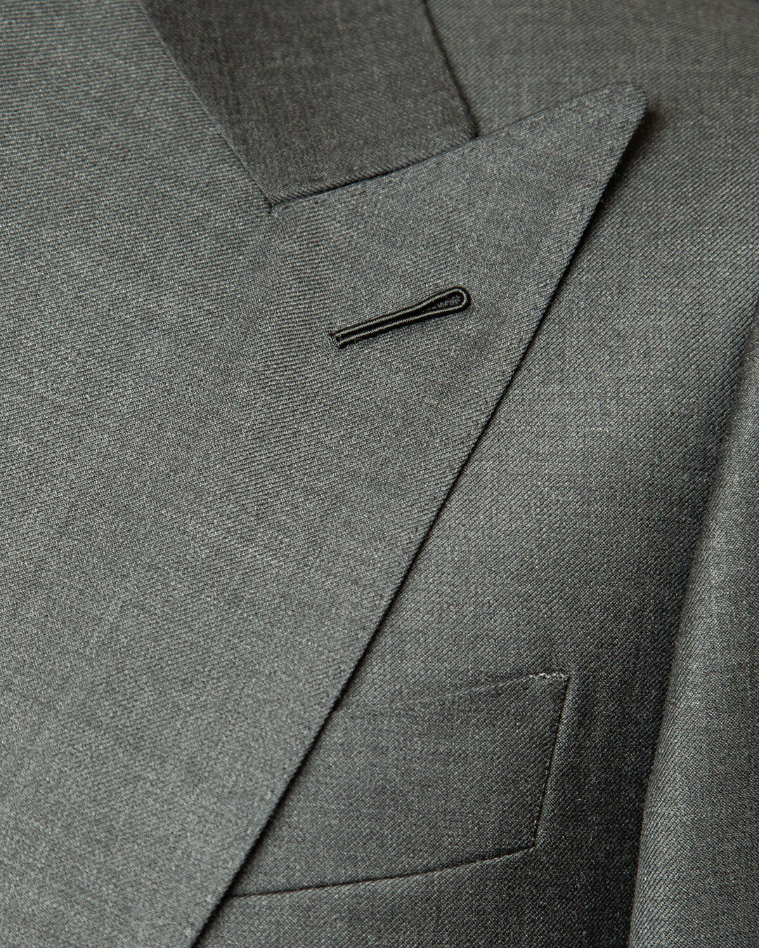 Perugino Double-Breasted Grey Wool Suit