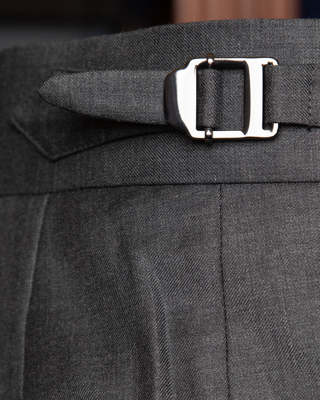 Perugino Double-Breasted Grey Wool Suit